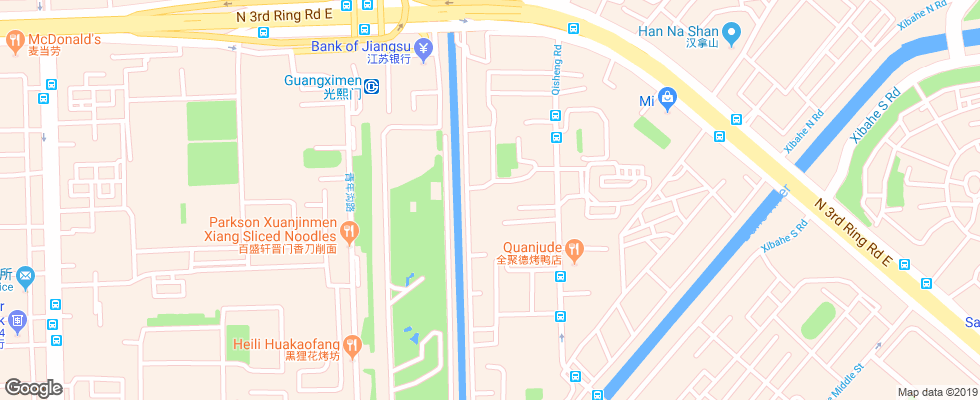 Отель Beijing Chongqing на карте Китая