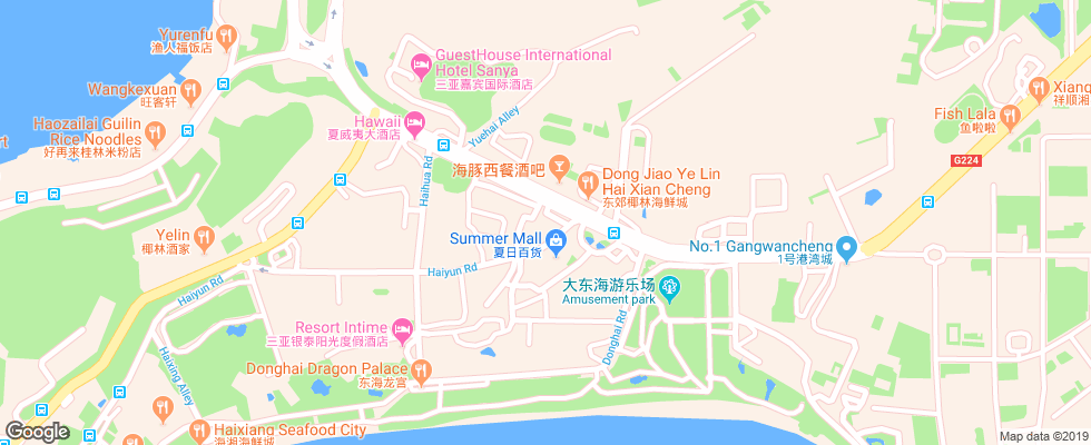 Отель City Link Hotel Sanya на карте Китая