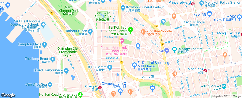 Отель Cosmo Hotel Mongkok на карте Китая
