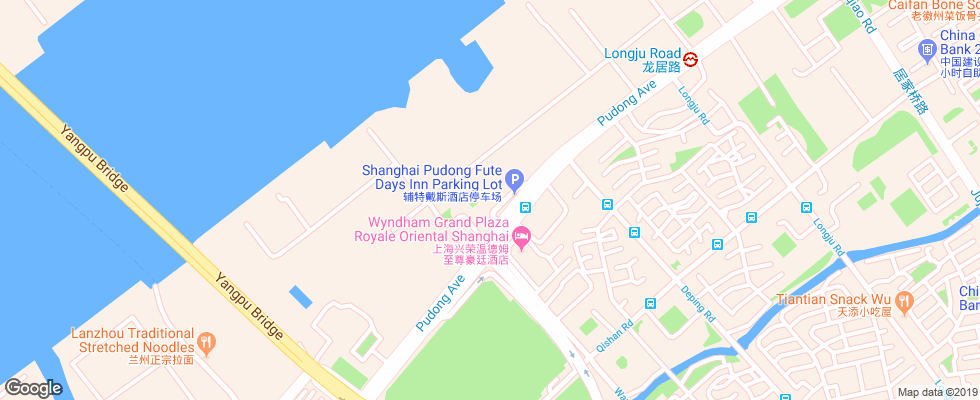 Отель Days Hotel Frontier Pudong на карте Китая