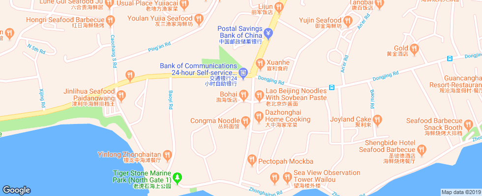 Отель De Yuan на карте Китая