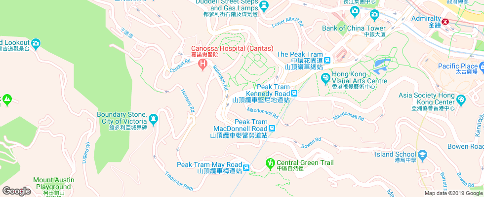 Отель Garden View Ywca Hong Kong на карте Китая