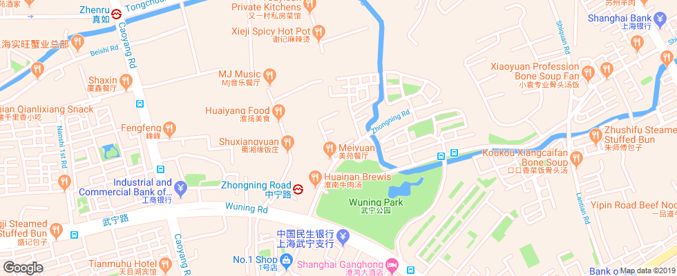 Отель Guang Xi на карте Китая