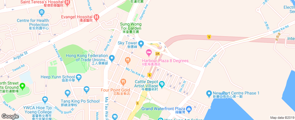 Отель Harbour Plaza 8 Degrees на карте Китая
