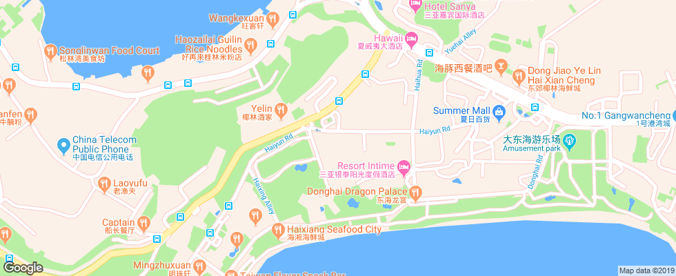 Отель Herton Seaview Hotel Sanya на карте Китая