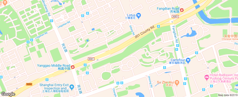 Отель Ibis Lianyang на карте Китая