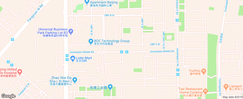 Отель Jinjiang Inn Beijing Jiuxianqiao на карте Китая