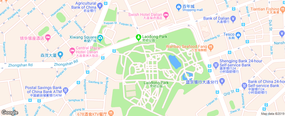 Отель Kempinski Hotel Dalian на карте Китая