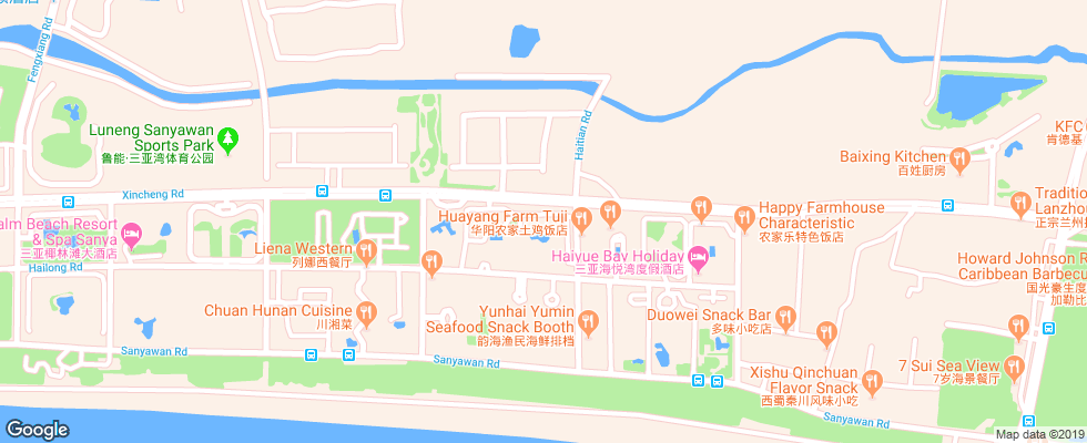 Отель Leaguer Resort Sanya Bay на карте Китая
