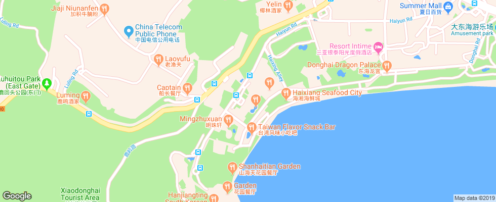 Отель Liking Resort Sanya на карте Китая