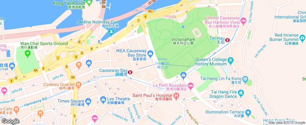 Отель Park Lane на карте Китая