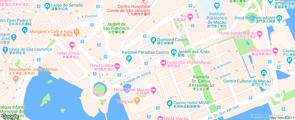 Отель Presidente на карте Китая