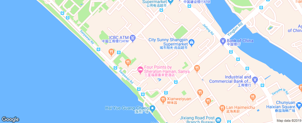 Отель Sanya Tropical Island на карте Китая