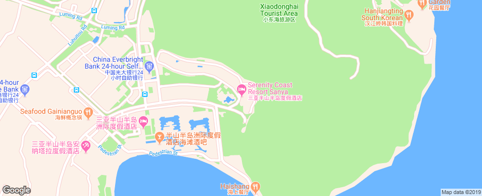 Отель Serenity Coast Resort на карте Китая