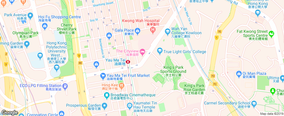 Отель The City View на карте Китая