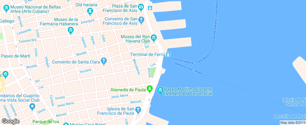 Отель Armadores De Santander на карте Кубы
