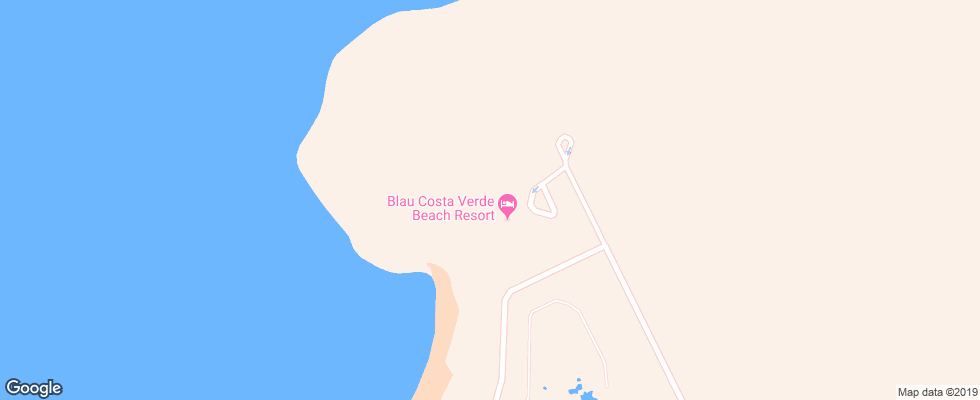 Отель Blau Costa Verde на карте Кубы