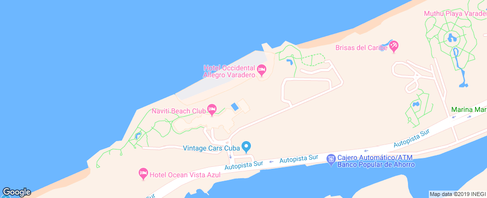 Отель Labranda Varadero на карте Кубы