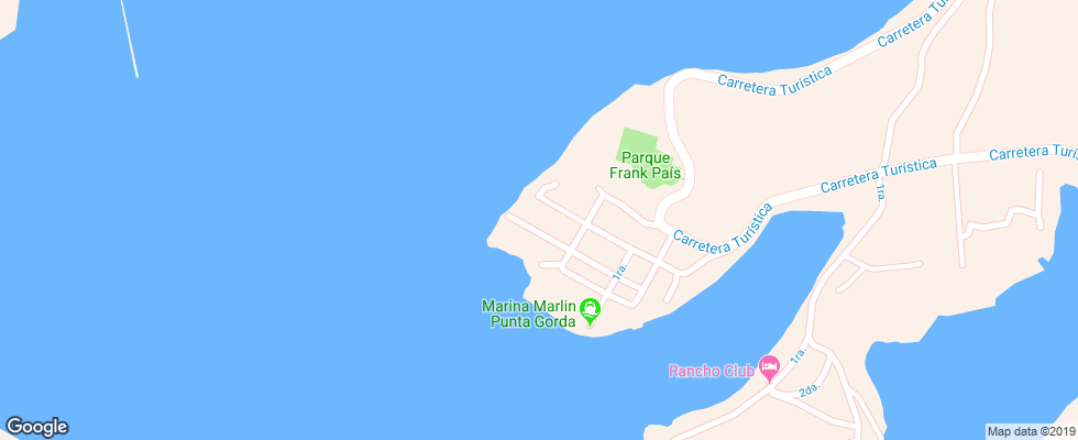 Отель Punta Gorda на карте Кубы