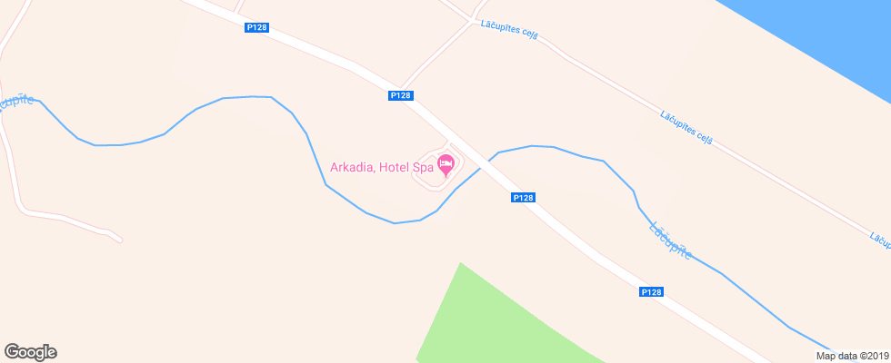 Отель Arkadia Spa на карте Латвии