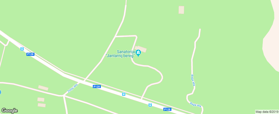 Отель Jantarnij Bereg на карте Латвии