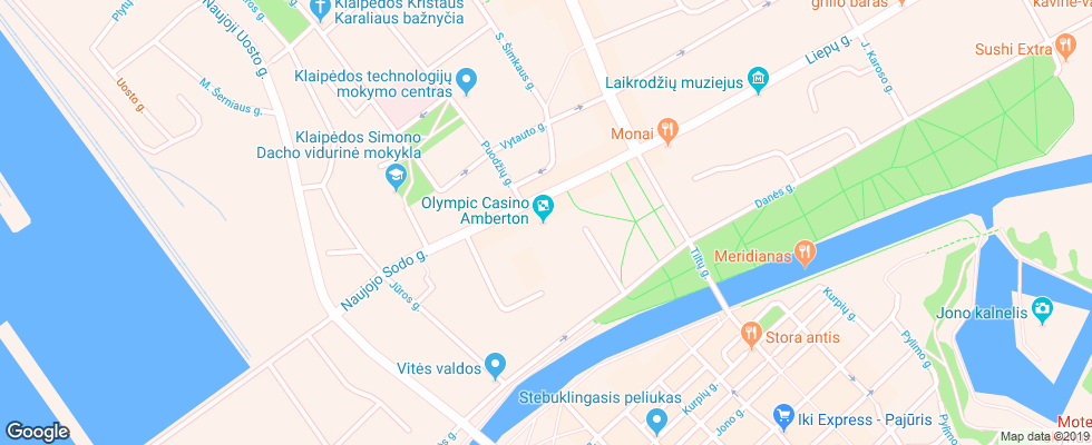 Отель Amberton Klaipeda на карте Литвы