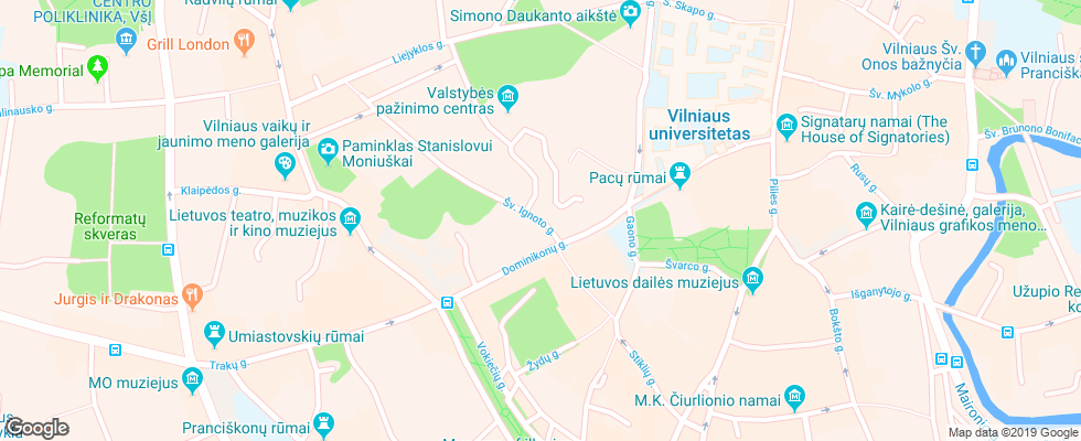 Отель Apia на карте Литвы