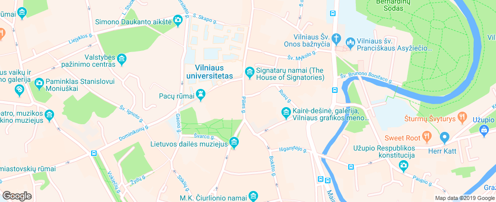 Отель Artagonist Art на карте Литвы
