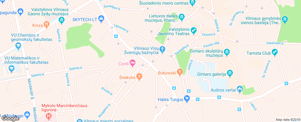 Отель City Hotels Rudninkai на карте Литвы