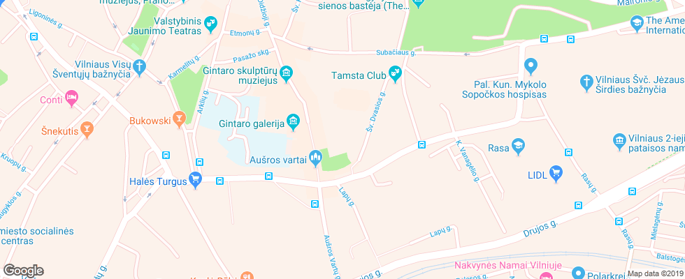Отель Domus Maria на карте Литвы