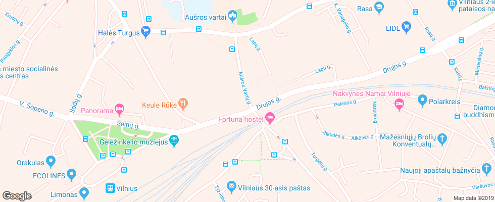 Отель Florens Boutique на карте Литвы