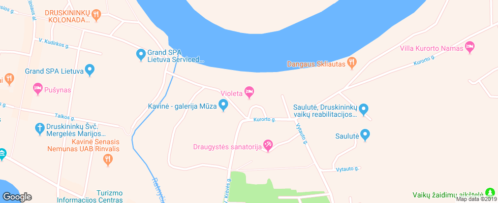 Отель Violeta на карте Литвы