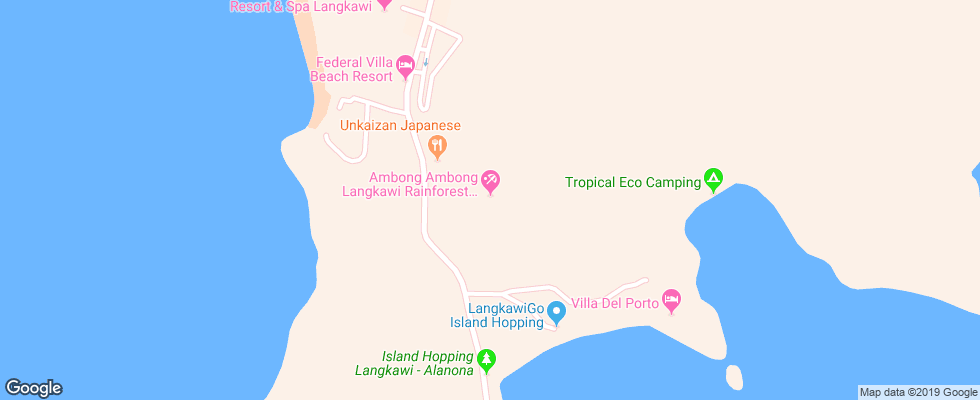 Отель Ambong Ambong Langkawi на карте Малайзии