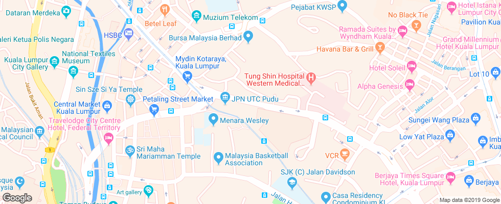 Отель Ancasa Express At Pudu на карте Малайзии