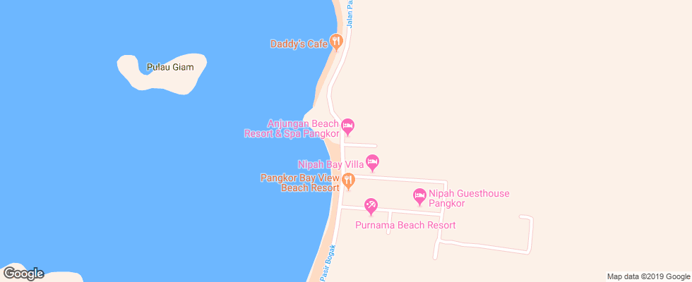 Отель Anjungan Beach Resort & Spa на карте Малайзии