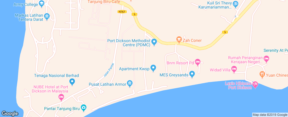 Отель Casa Del Mar на карте Малайзии