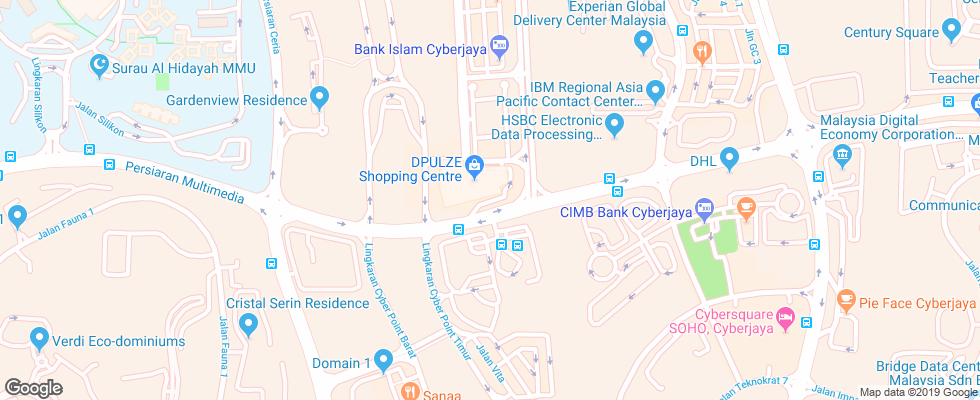 Отель Citadines Dpulze Cyberjaya на карте Малайзии
