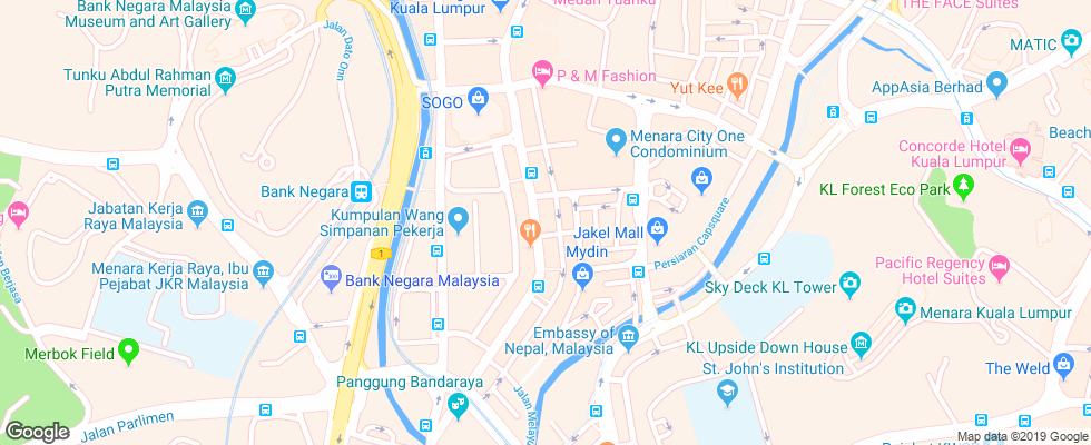 Отель Frenz на карте Малайзии