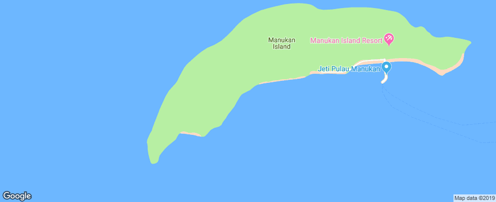 Отель Manukan Island Resort на карте Малайзии