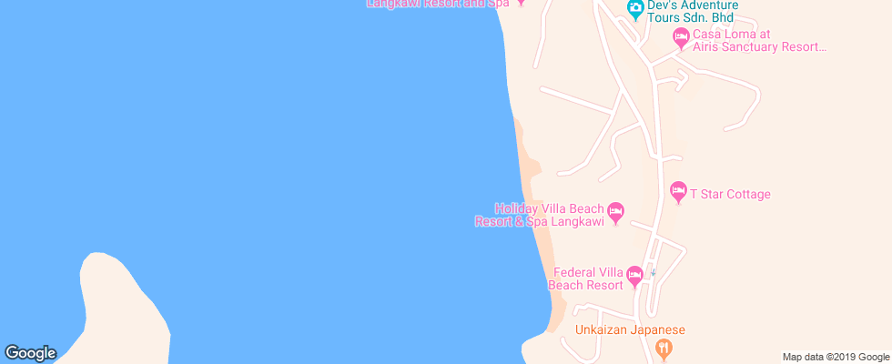 Отель Meritus Pelangi Beach Resort & Spa на карте Малайзии