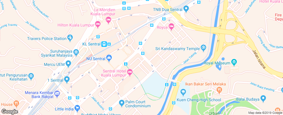 Отель My Hotel @ Sentral на карте Малайзии