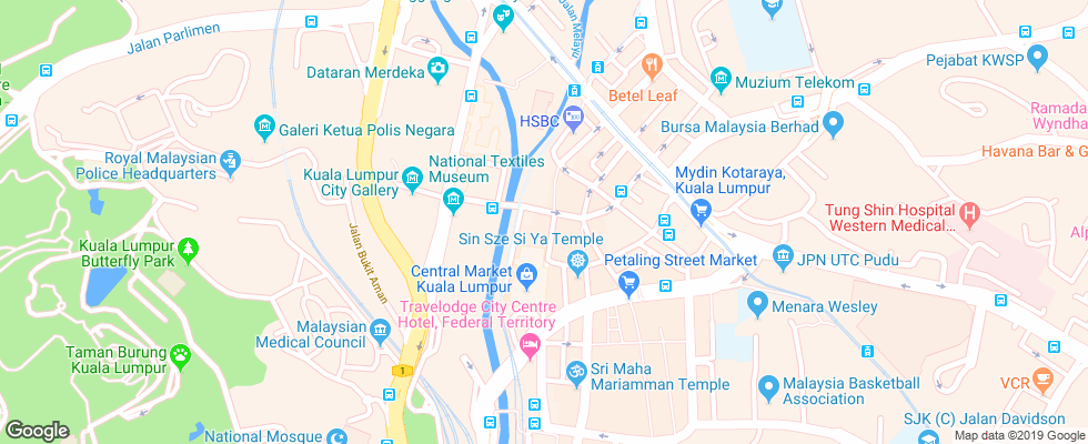 Отель Pacific Express на карте Малайзии