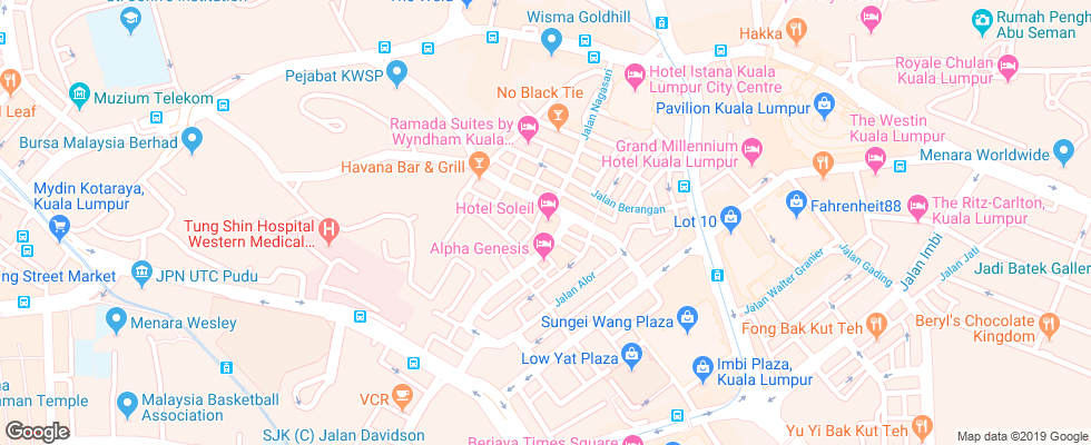 Отель Soleil на карте Малайзии