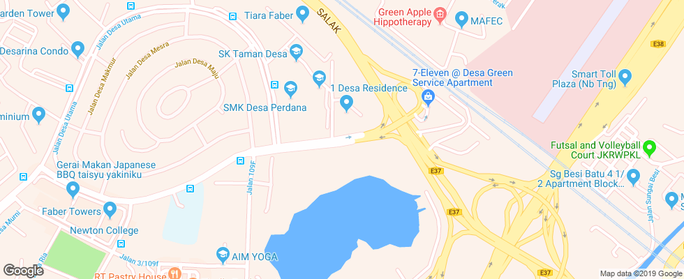 Отель Swiss Inn на карте Малайзии