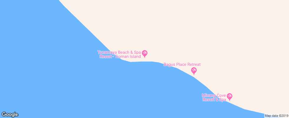 Отель Tunamaya Beach & Spa Resort на карте Малайзии