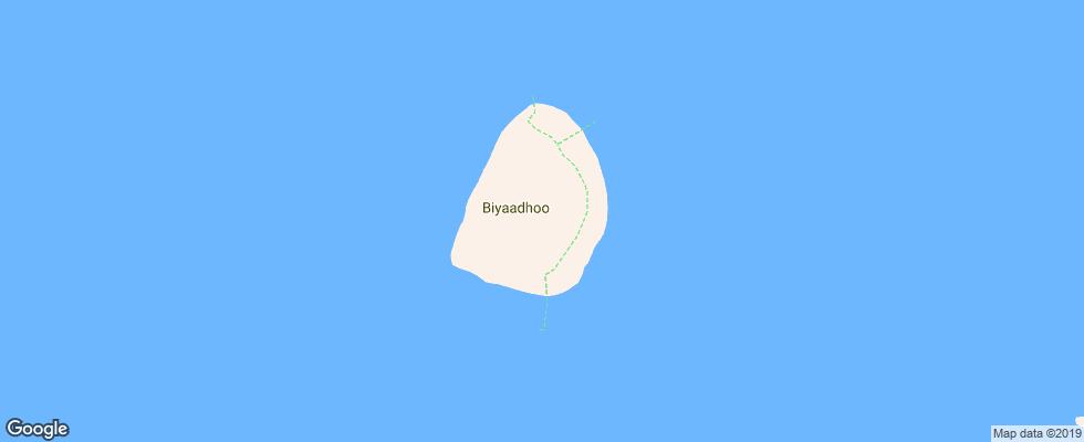 Отель Biyadhoo Island Resort на карте Мальдив
