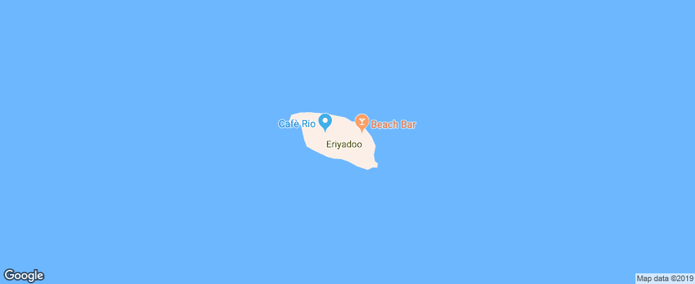 Отель Eriyadu Island Resort на карте Мальдив