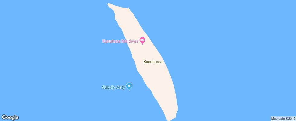 Отель Kanuhura на карте Мальдив