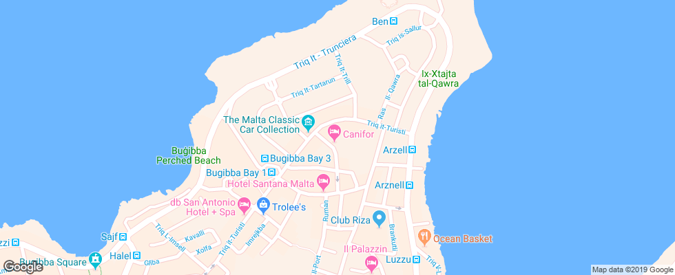 Отель Cardor Holiday Complex на карте Мальты