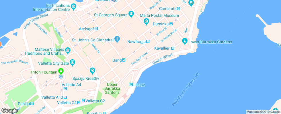 Отель Merisi Suites на карте Мальты